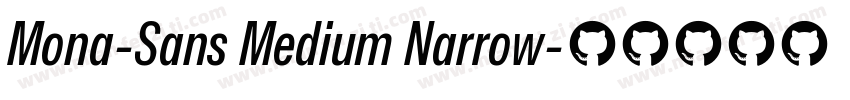 Mona-Sans Medium Narrow字体转换